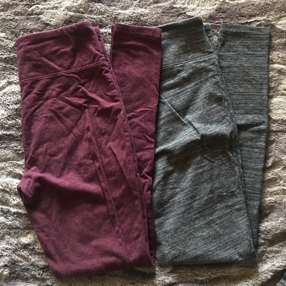 2 pairs Mossimo yoga pants full length